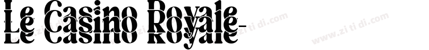 Le Casino Royale字体转换